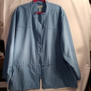 Liz & Me 4X Sky Blue Women's Utility Jacket NWT